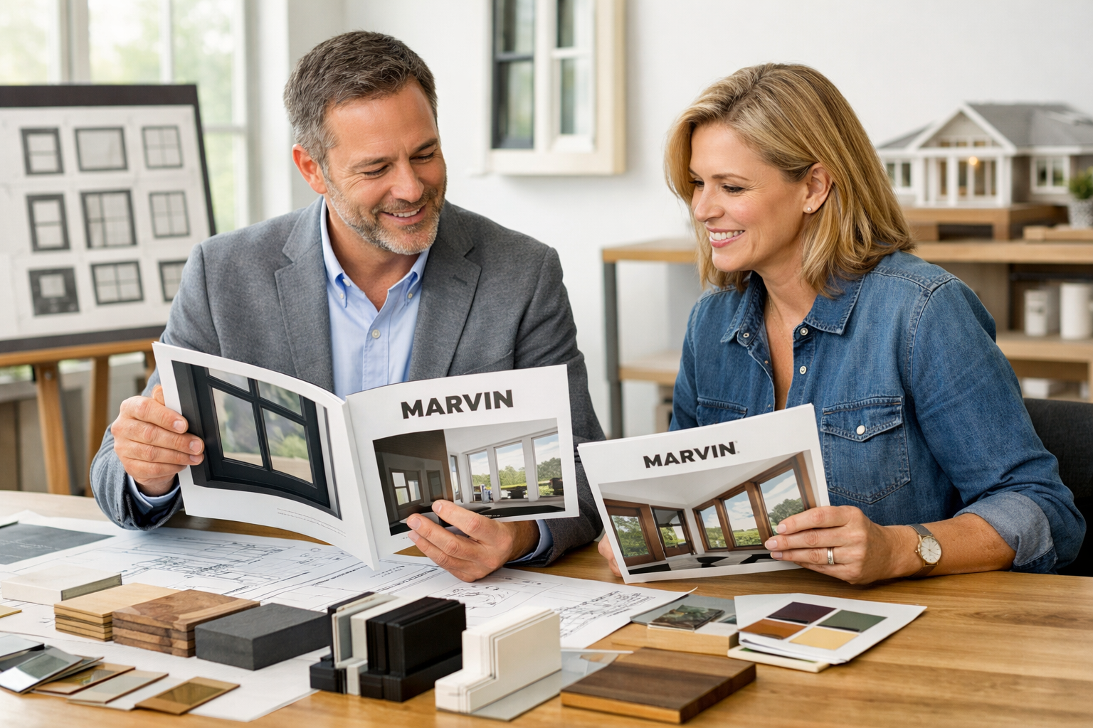 Architects reviewing a residential project