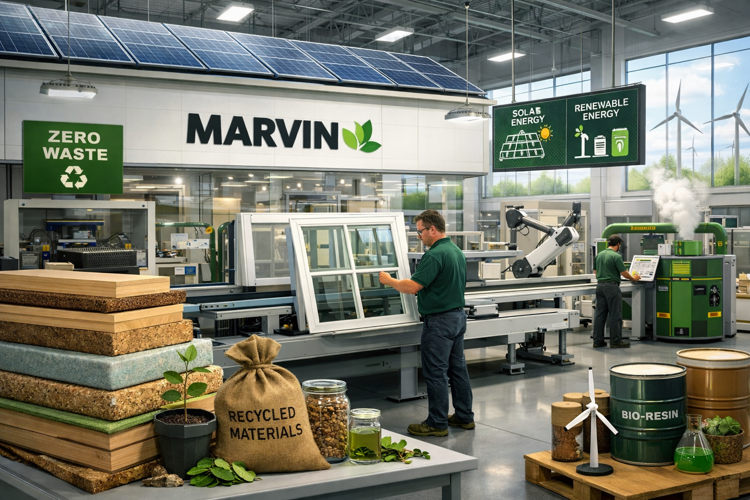 Sustainable manufacturing process at Marvin facility